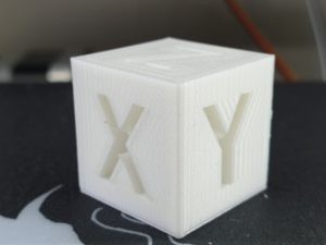 Cube printed with Klipper on Ender 3 with 150mms 1 | Install Klipper on Ender 3 with BLTouch support