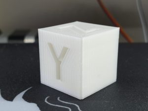 Cube printed with Klipper on Ender 3 with 150mms 2 | Install Klipper on Ender 3 with BLTouch support