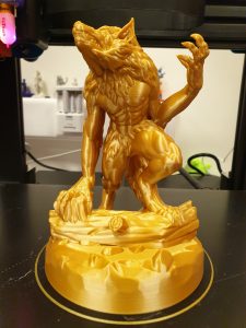 Sidewinder X1 print in Gold filament