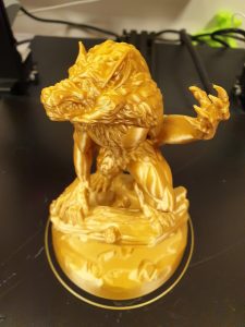 Sidewinder X1 print in Gold filament
