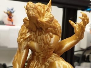 Sidewinder X1 print in Gold filament
