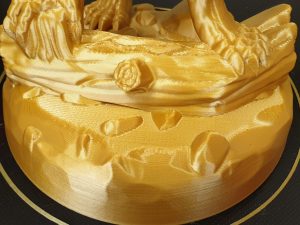 Sidewinder X1 print in Gold filament
