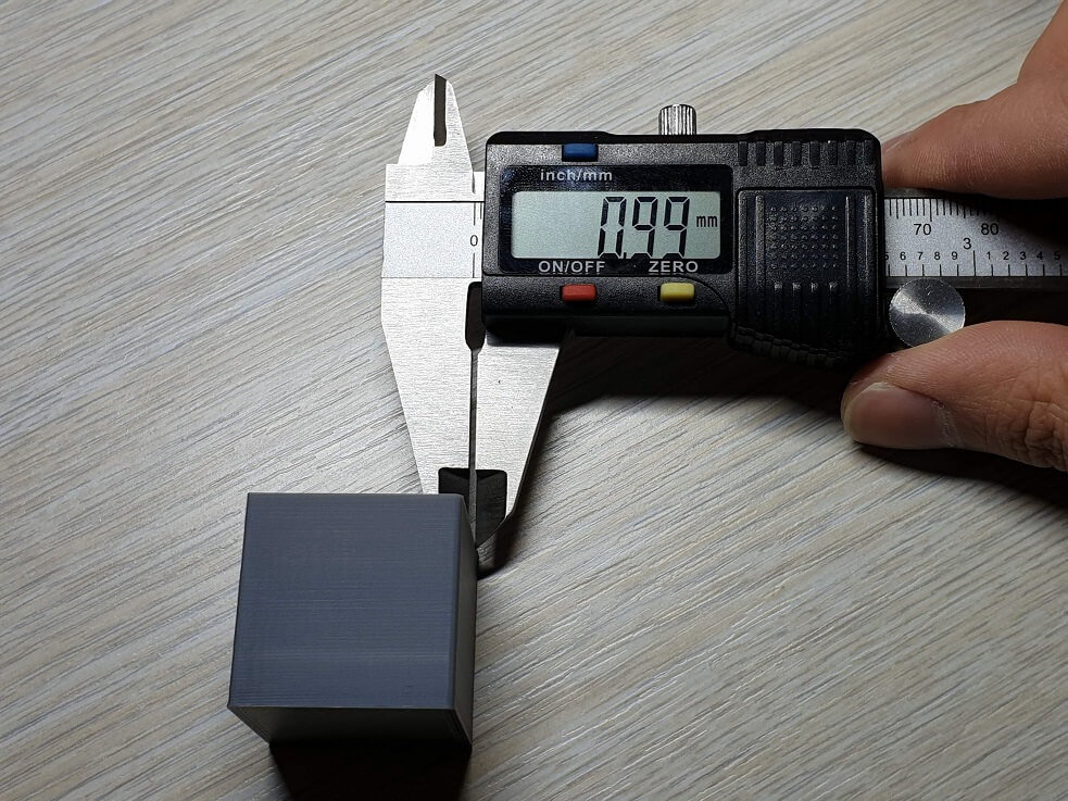 Wall width measurement for Flow Calibration