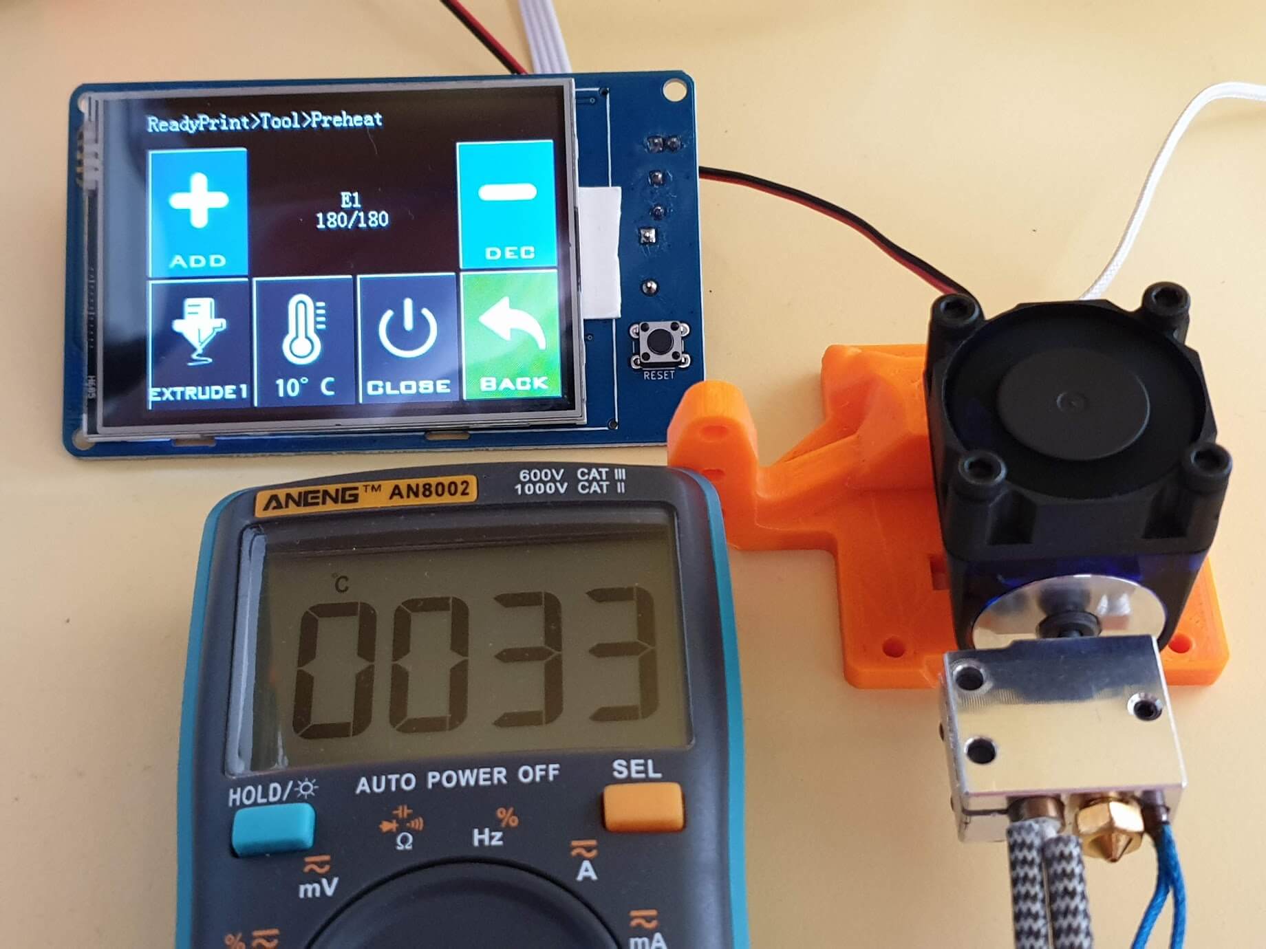 Dragon Hotend Vs Copperhead Heat Break + E3D V6 Heat Sink - Temperature ...