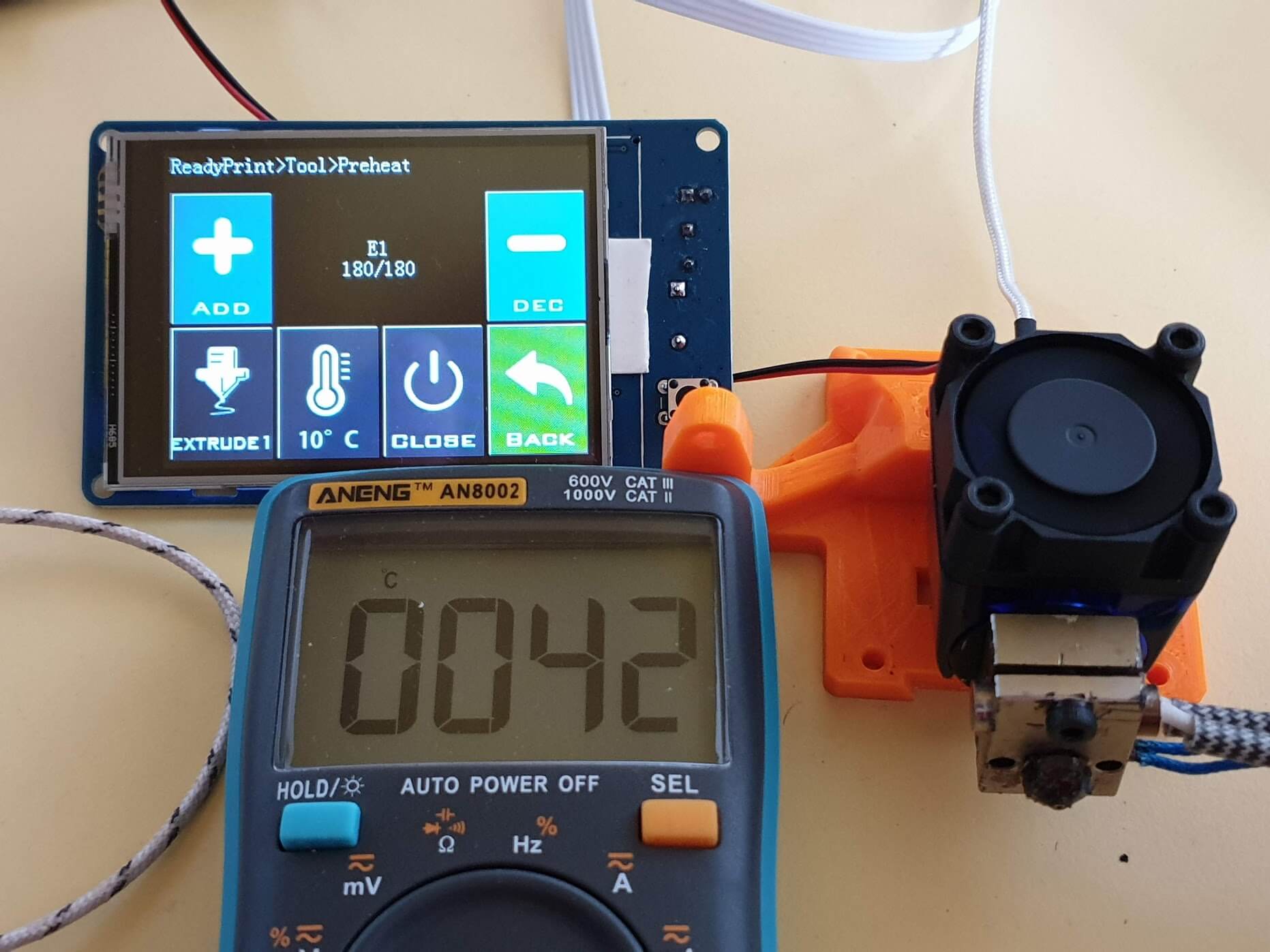 Dragon Hotend Vs Copperhead Heat Break + E3D V6 Heat Sink - Temperature ...