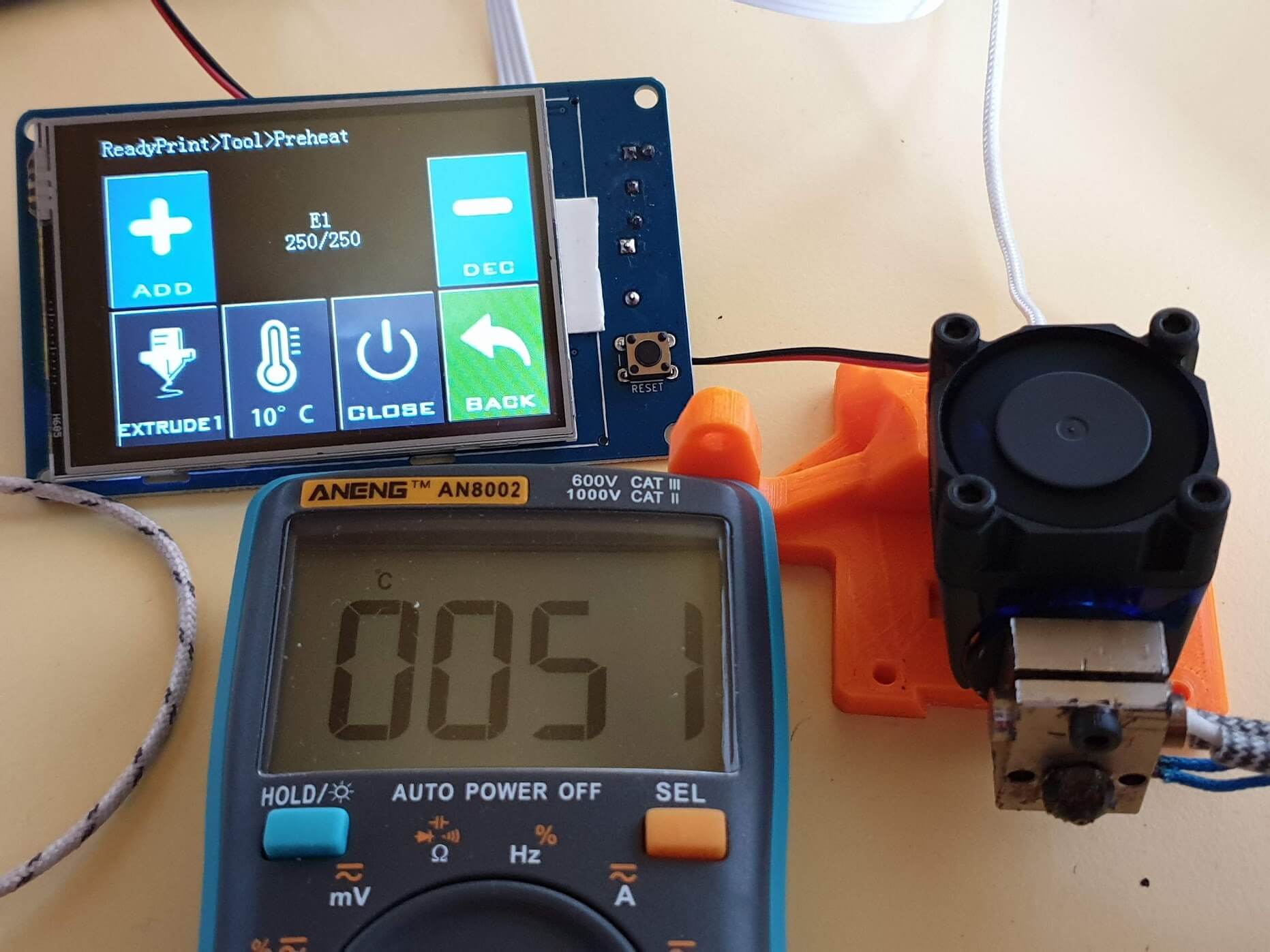 Dragon Hotend Vs Copperhead Heat Break + E3D V6 Heat Sink - Temperature ...