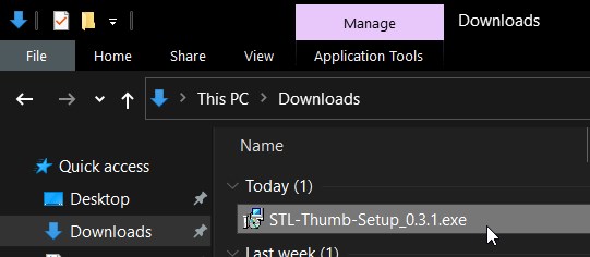 Run the STL Thumb installer 1 | How to Enable STL Thumbnails in Windows 10?