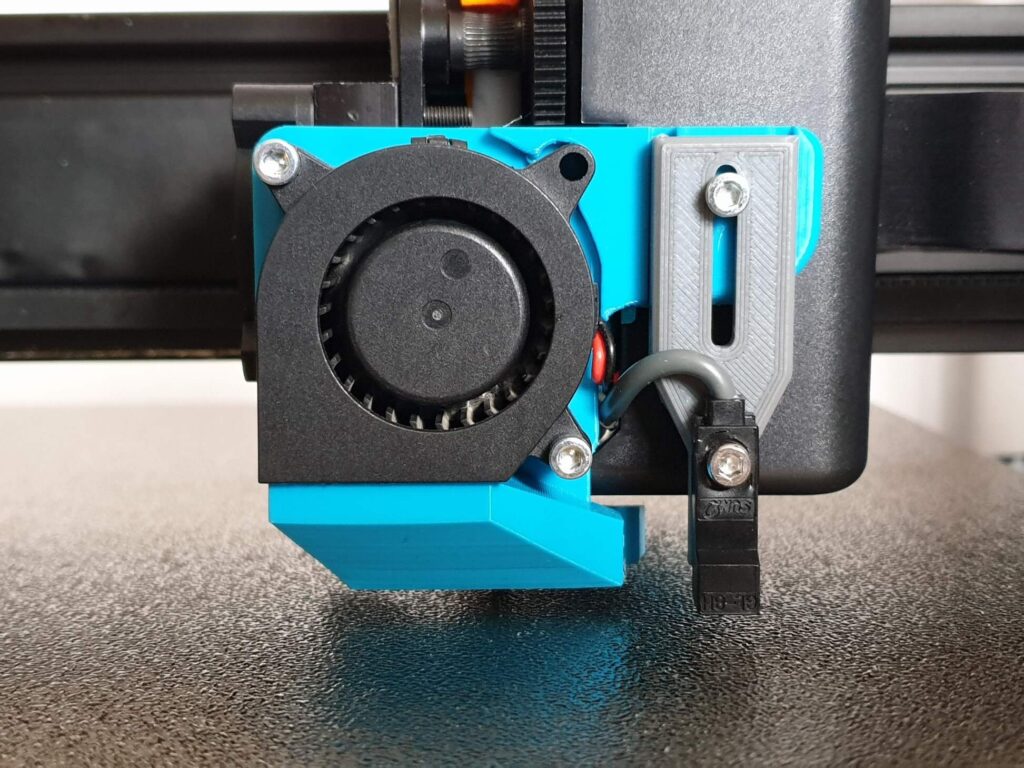 Sensor installed on Sidewinder X1 | Sidewinder X1 Auto Bed Leveling with Stock Sensor