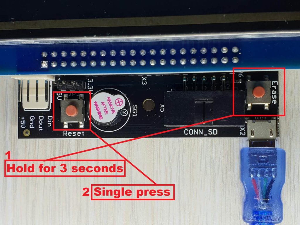 Paneldue Firmware Enter flash mode | How to Update PanelDue Firmware