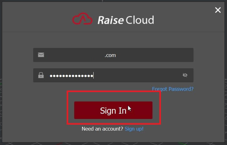 Sign In to Raise Cloud | Remote Printing with RaiseCloud, IdeaMaker and OctoPrint