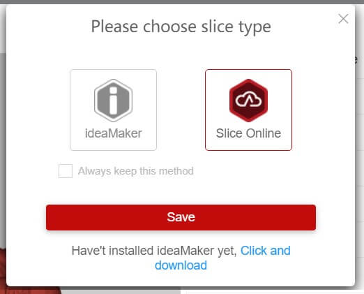 Slice Online in RaiseCloud | Remote Printing with RaiseCloud, IdeaMaker and OctoPrint