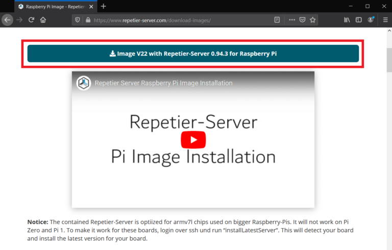 installing repetier server touchscreen