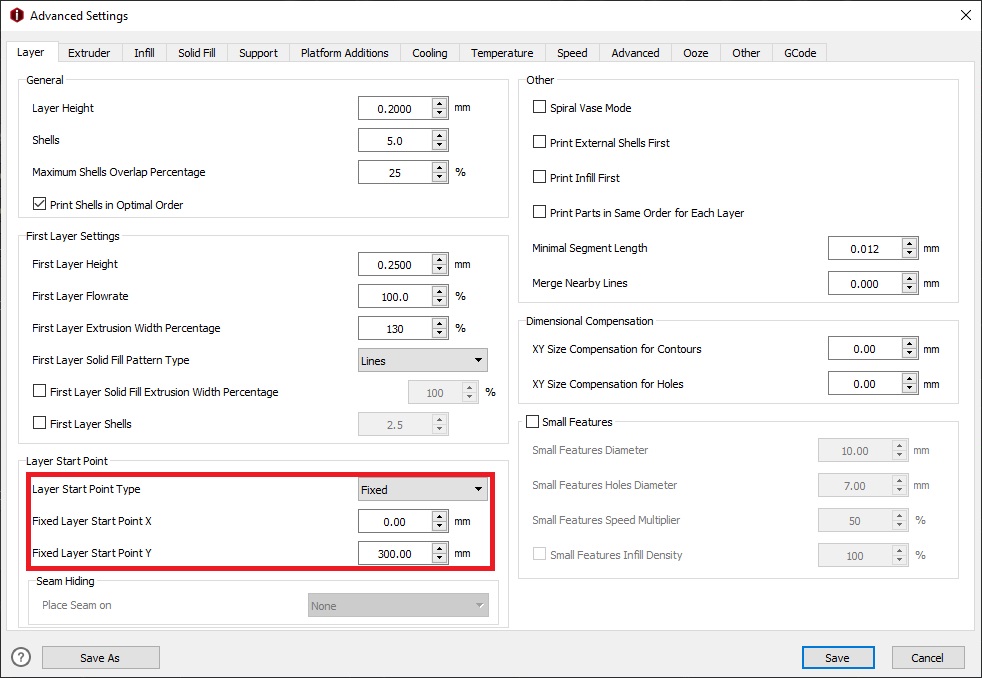 Z Seam Calibration Update Z Seam settings in IdeaMaker | 3D Printer Calibration Guide using IdeaMaker