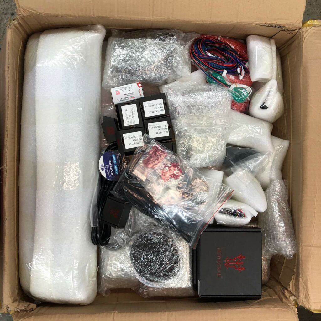 Package contents of the Funssor Voron Kit | Funssor Voron Kit - A detailed look at all the components