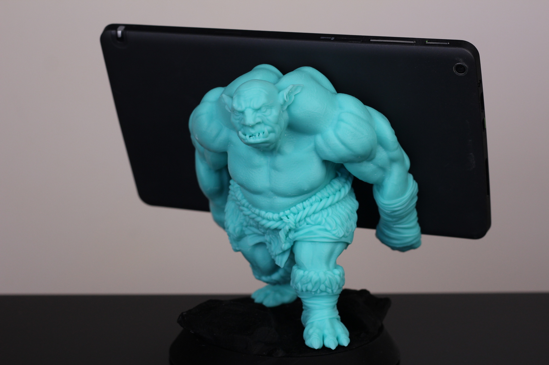 Troll Tablet Holder printed on Creality HALOT SKY 8 | Creality HALOT SKY Review: Worthy of the Premium Price?