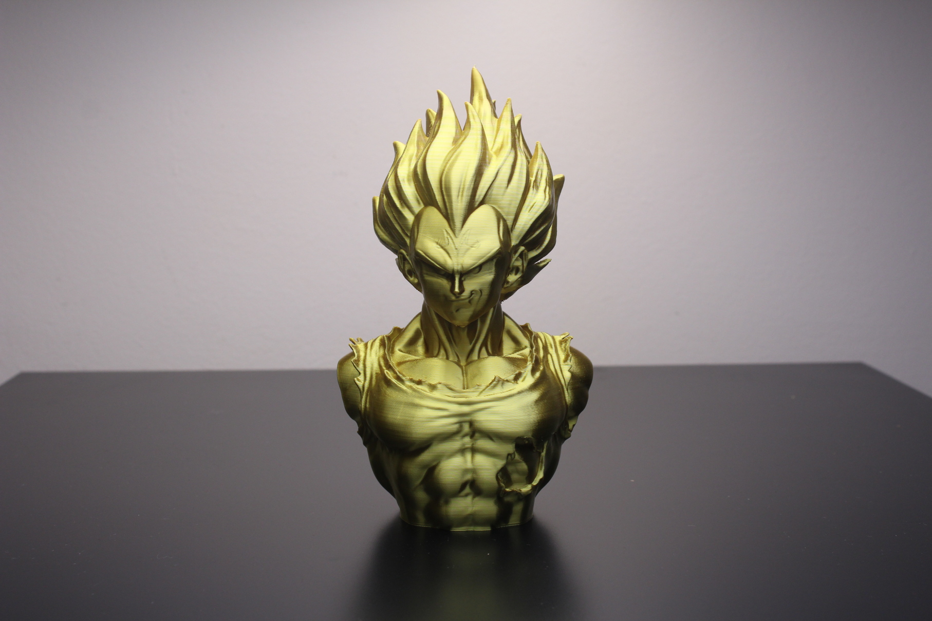 Vegeta Bust Bad Lighting | The Quest for Perfect 3D Prints: Are those even possible?
