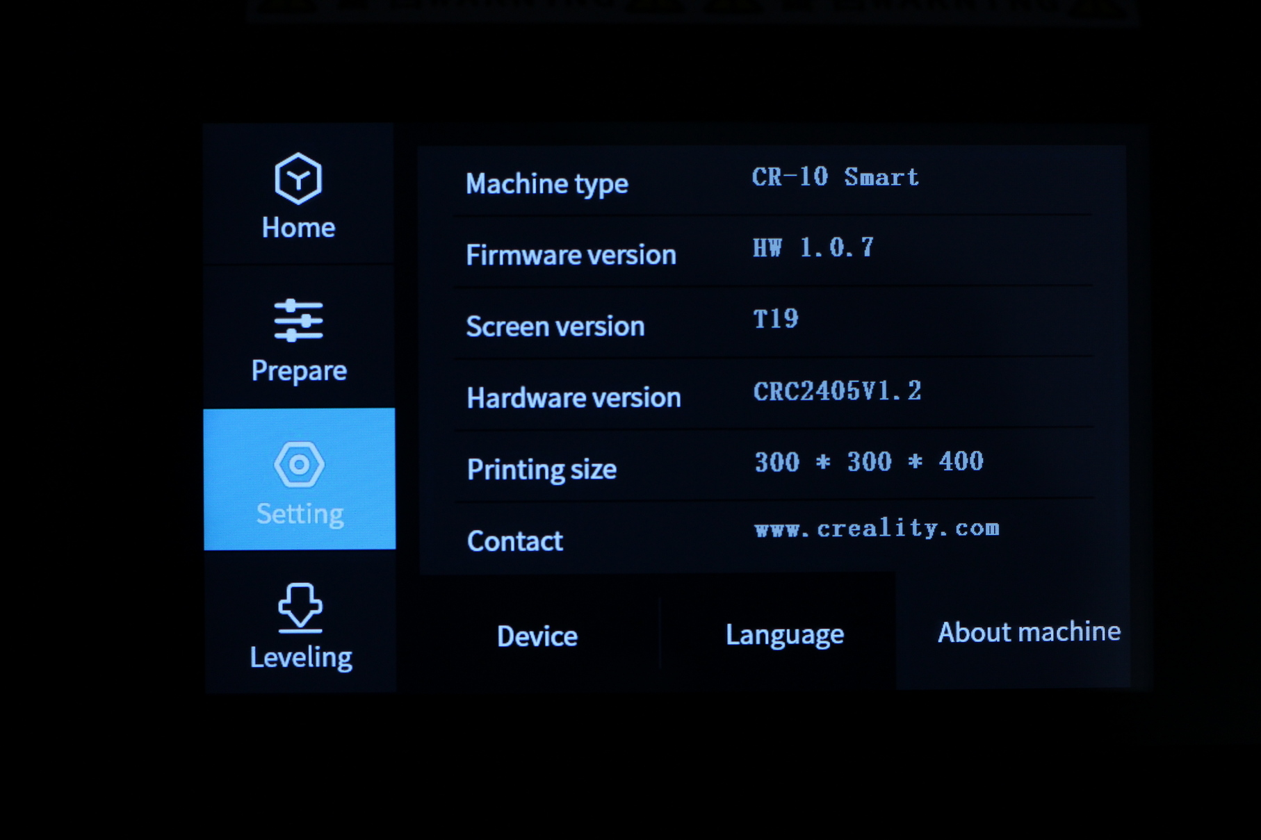 Creality CR 10 Smart Touchscreen Interface 5 | Creality CR-10 Smart Review: How smart it really is?