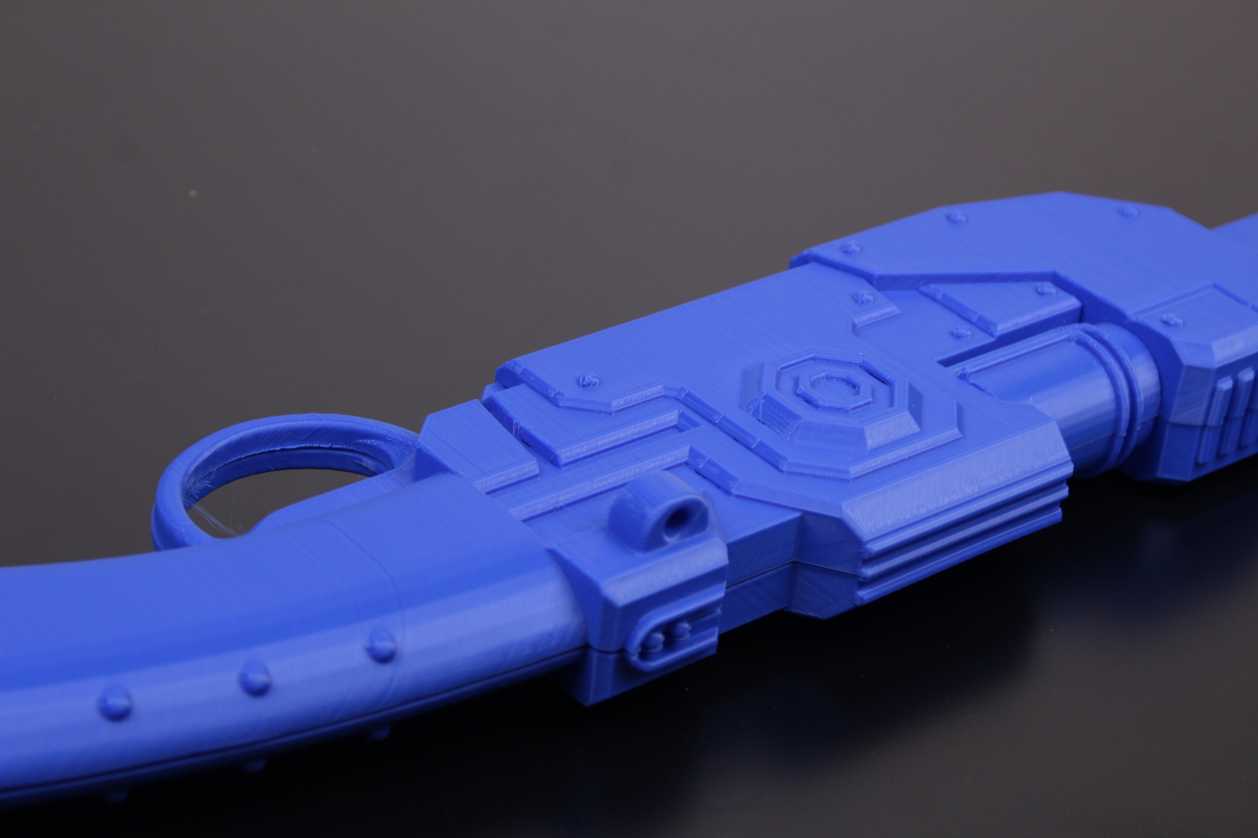 Mandalorian Rifle printed on the CR 30 3DPrintMill 1 | Creality 3DPrintMill (CR-30) Review: Belt Printer for Batch 3D Printing