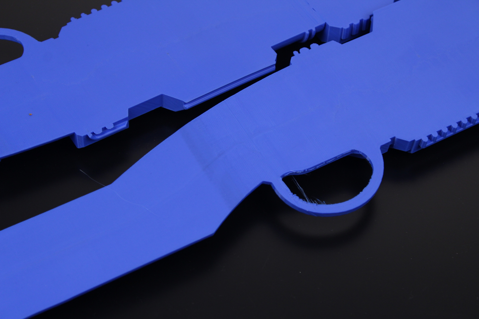 Mandalorian Rifle printed on the CR 30 3DPrintMill 4 | Creality 3DPrintMill (CR-30) Review: Belt Printer for Batch 3D Printing