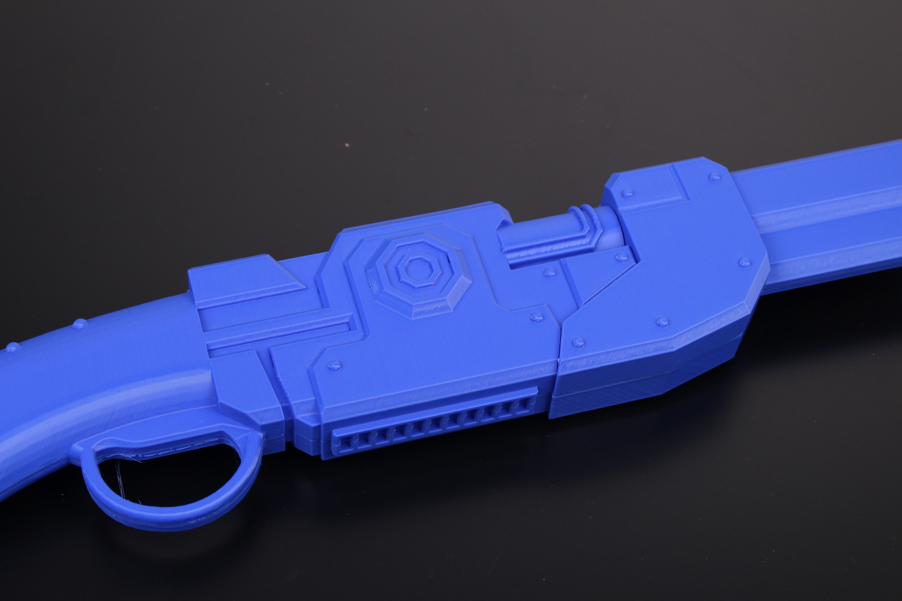 Mandalorian Rifle printed on the CR 30 3DPrintMill 6 | Creality 3DPrintMill (CR-30) Review: Belt Printer for Batch 3D Printing