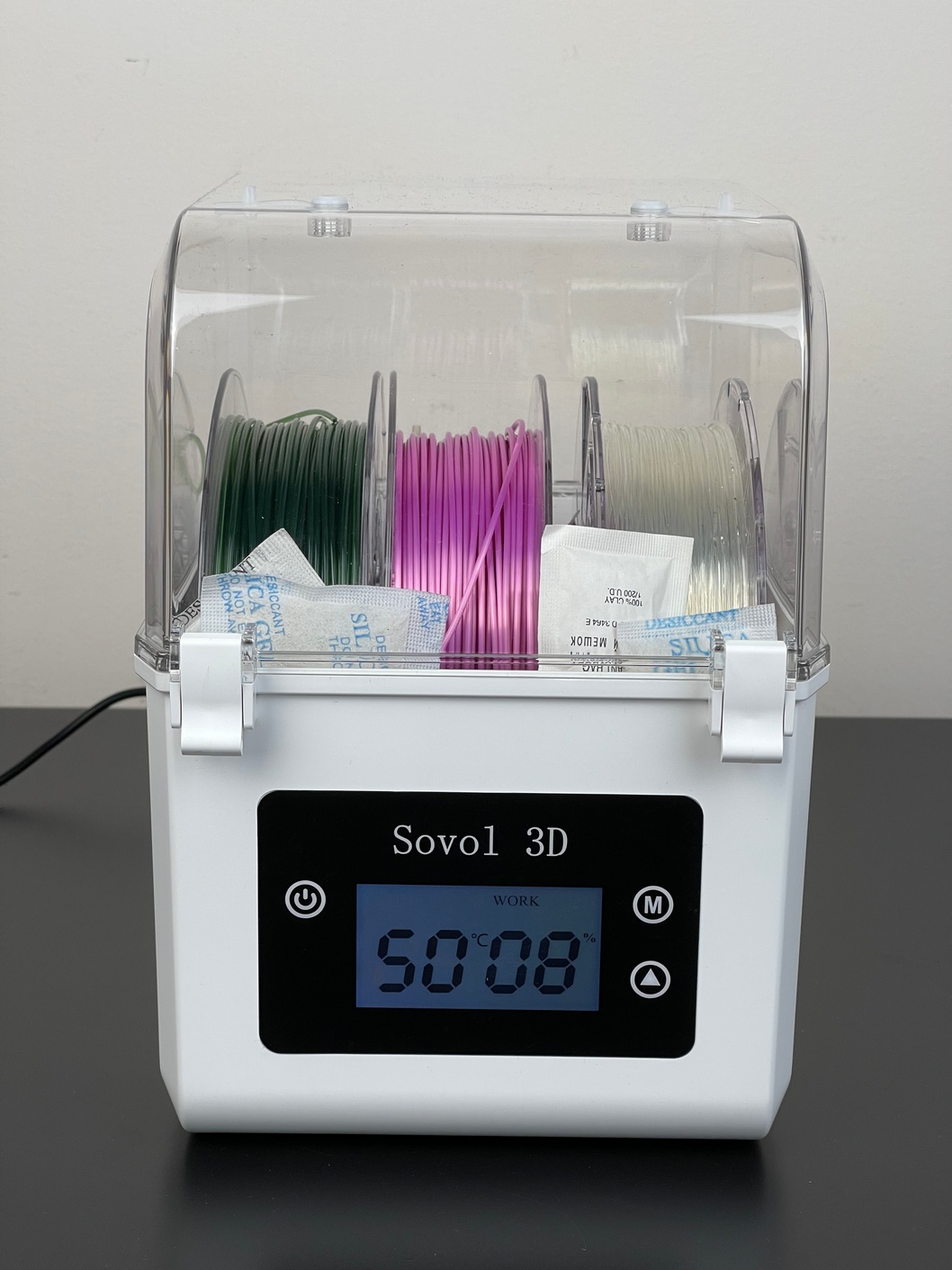 Sovol Filament Drier performance with dessicant 1 6 hours | Sovol Filament Dryer Review: Does it really work?