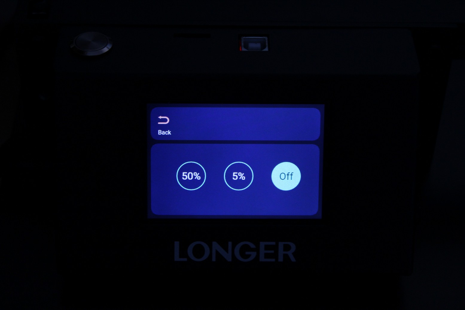 LONGER RAY5 Touchscreen Interface 3 | LONGER RAY5 Laser Engraver Review