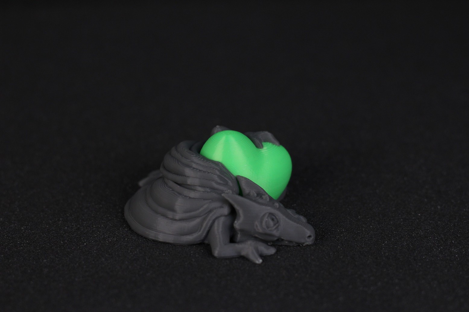 Dragon and Heart sample print for SC 10 Shark 1 | LOTMAXX SC-10 Shark V2 Review: Dual Color Printing and Laser Engraving
