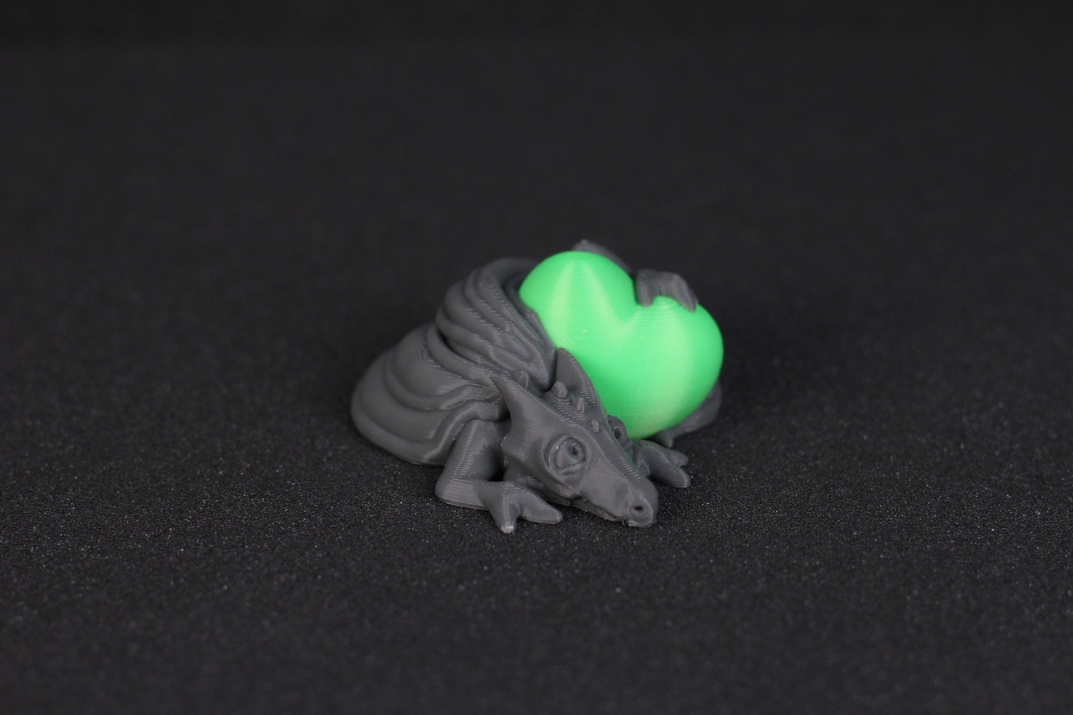 Dragon and Heart sample print for SC 10 Shark 2 | LOTMAXX SC-10 Shark V2 Review: Dual Color Printing and Laser Engraving