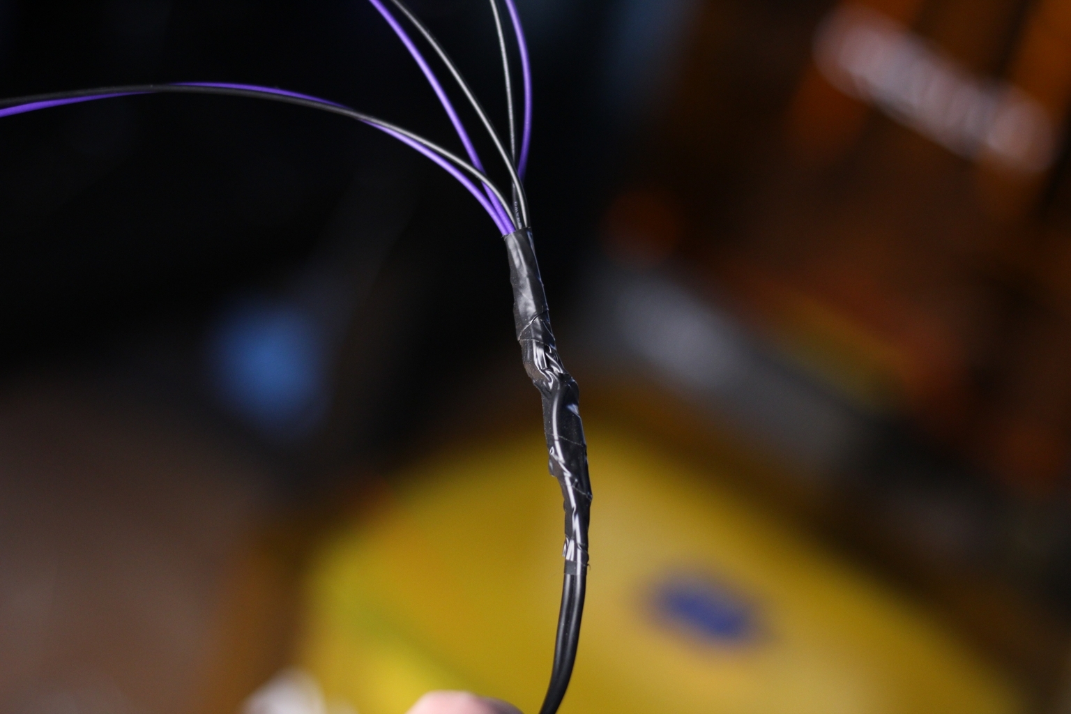 Use electrical tape to insulate the wires | Build A Resin Cure Light: Cure The Inside Of Your Models