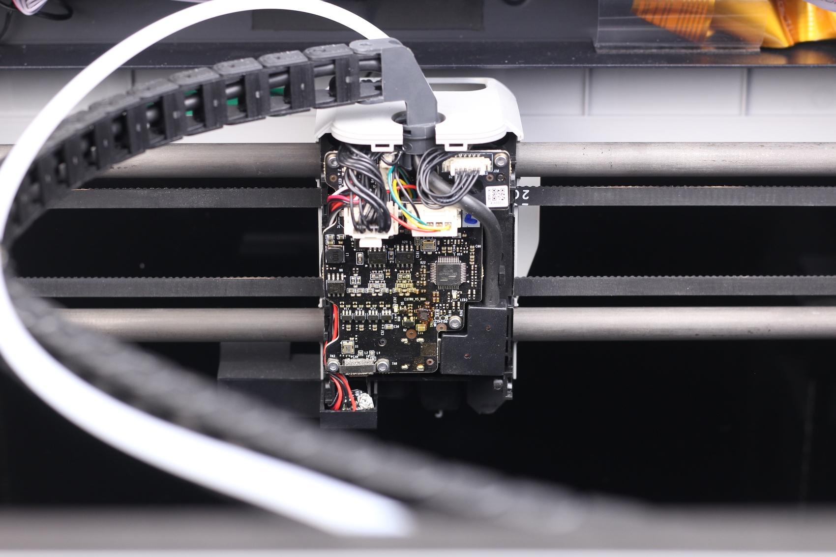 Electronics on the X1 Carbon extruder back side | Bambu Lab X1 Carbon Review: Living in the Future