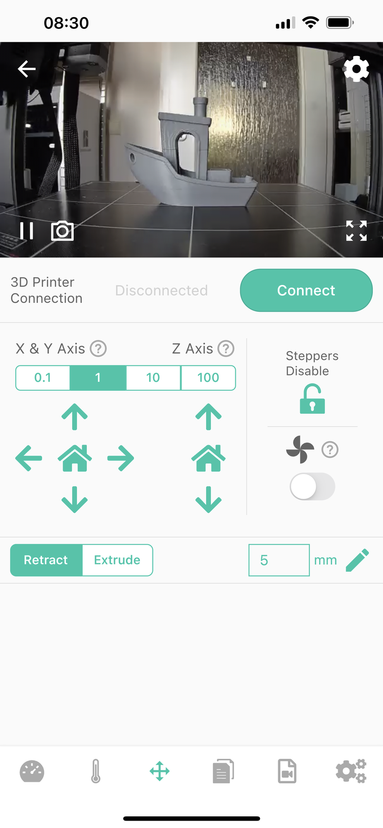 Beagleprint iOS App Interface3 | Mintion Beagle Camera Review: OctoPrint Alternative