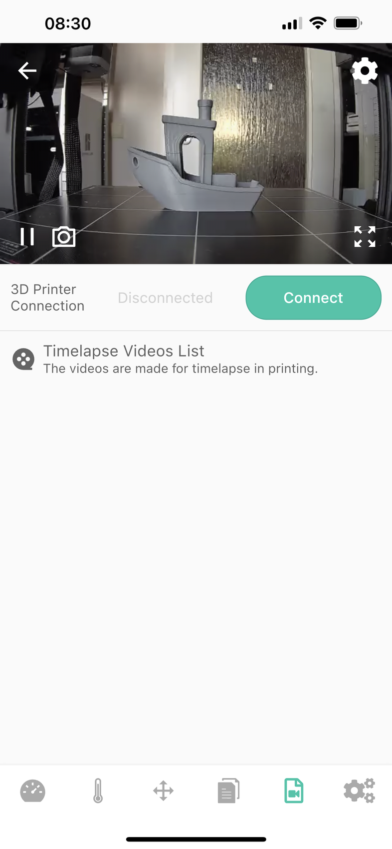 Beagleprint iOS App Interface5 | Mintion Beagle Camera Review: OctoPrint Alternative