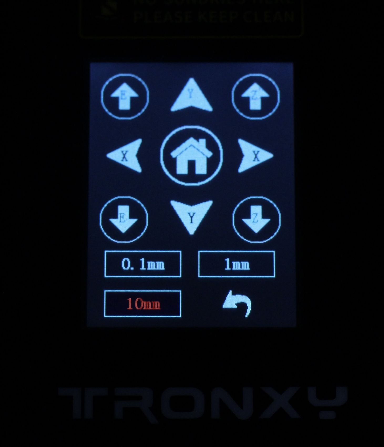 TRONXY CRUX 1 Screen Interface1 | TRONXY CRUX 1 Review