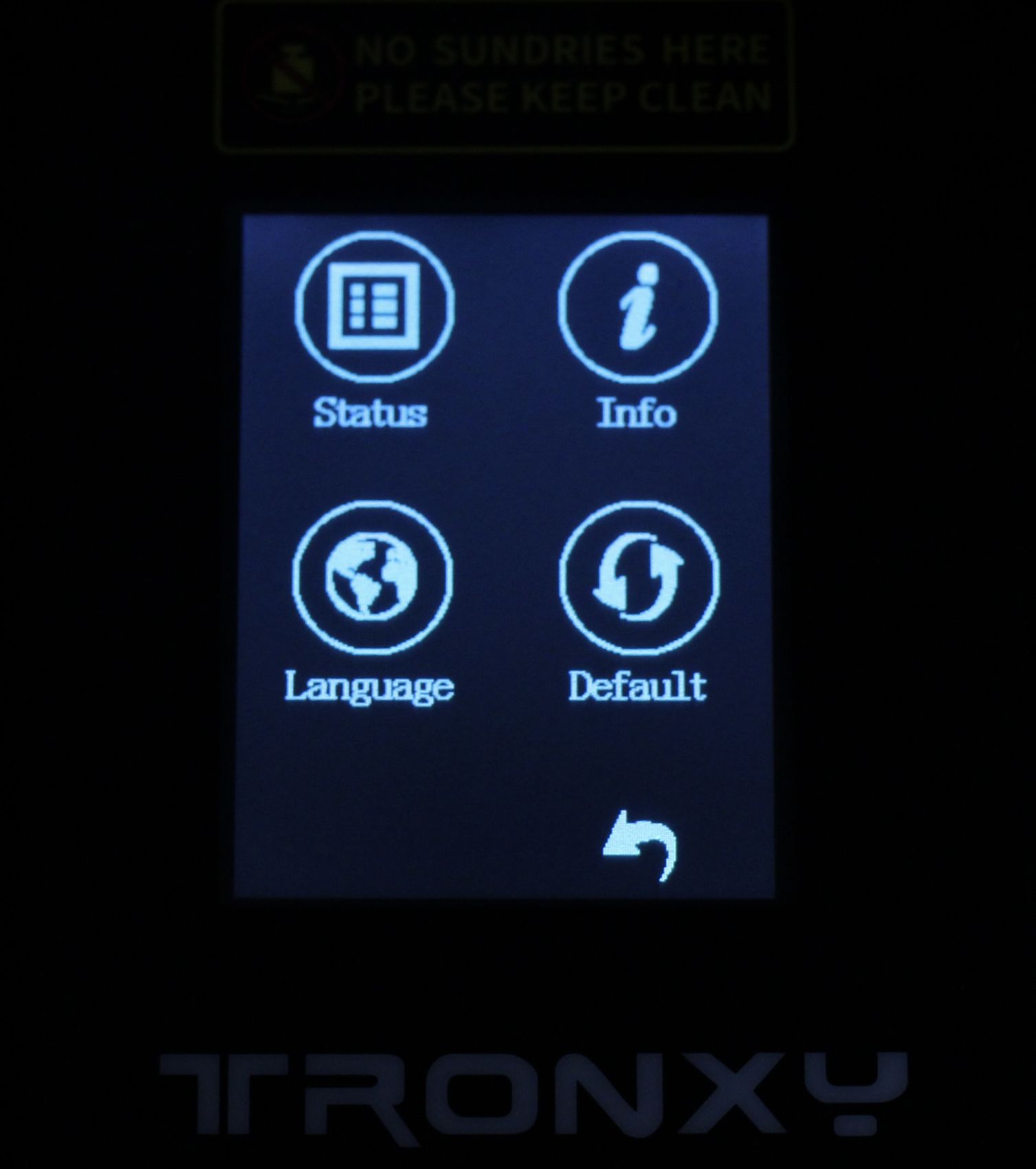 TRONXY CRUX 1 Screen Interface5 | TRONXY CRUX 1 Review