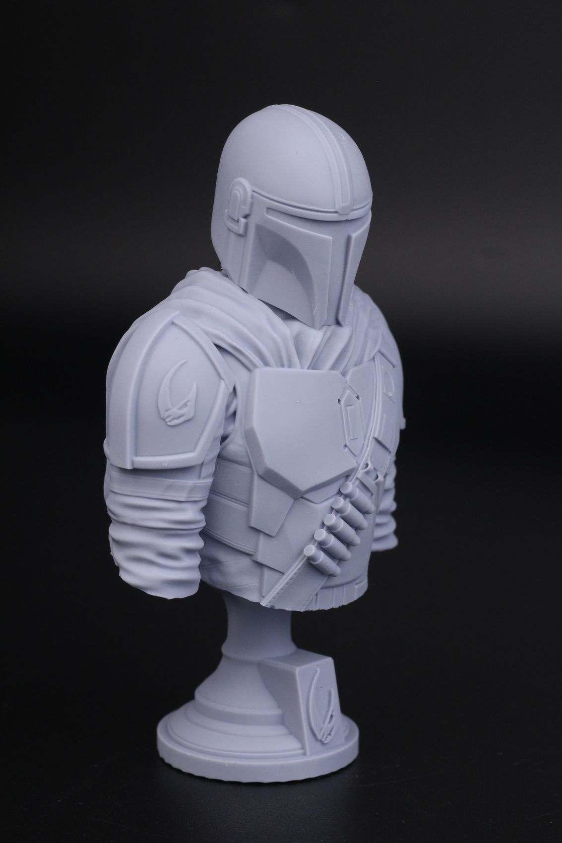 Mandalorian Bust from Fotis Mint Anycubic Photon D22 | Anycubic Photon D2 Review: DLP Resin 3D Printer