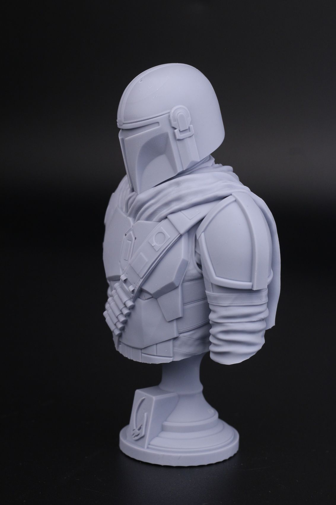 Mandalorian Bust from Fotis Mint Anycubic Photon D23 | Anycubic Photon D2 Review: DLP Resin 3D Printer