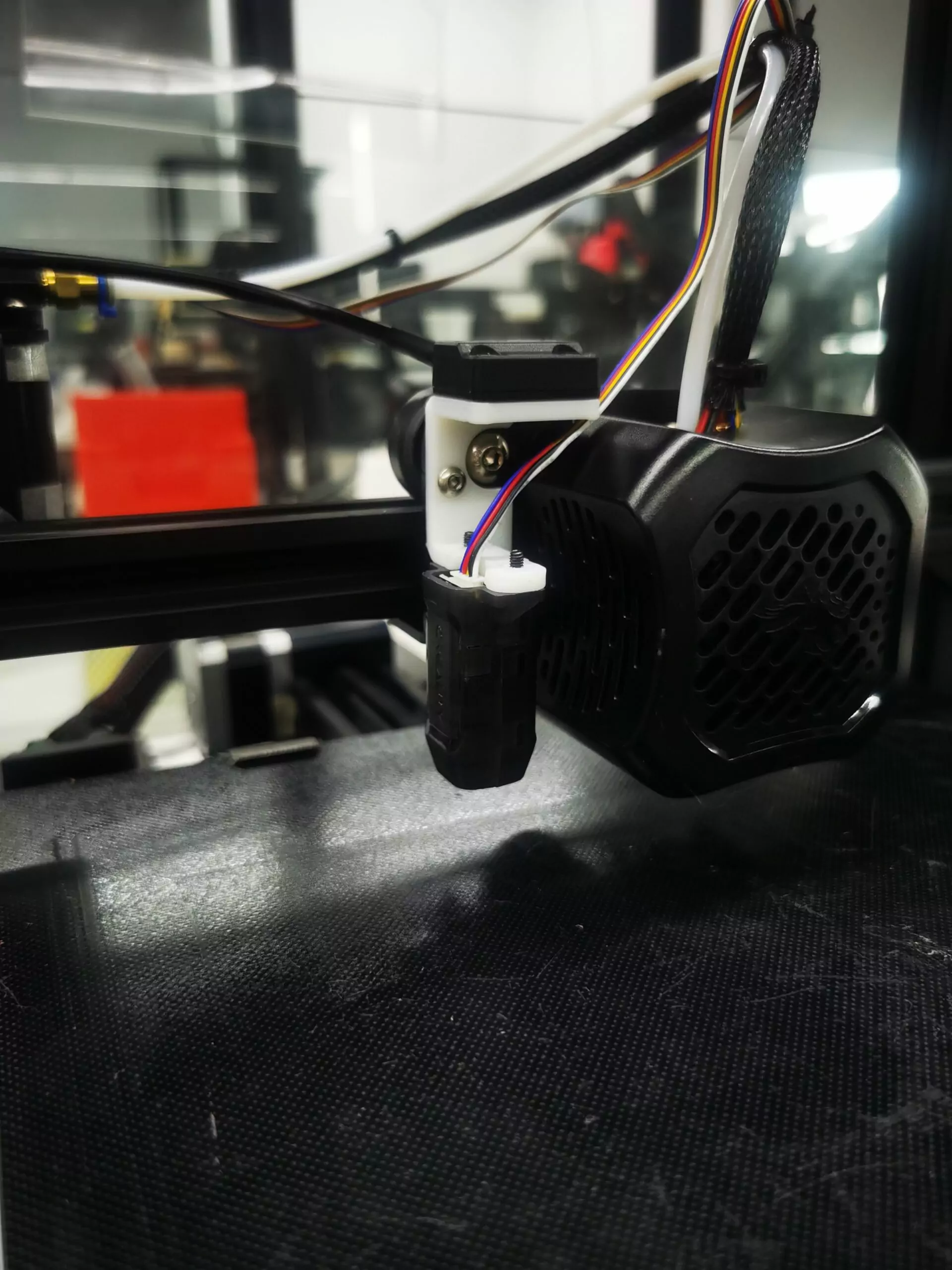 Sensor bracket Ender3 V2 with Crtouch scaled | Creality Sonic Pad Review: Klipper Firmware with Compromises