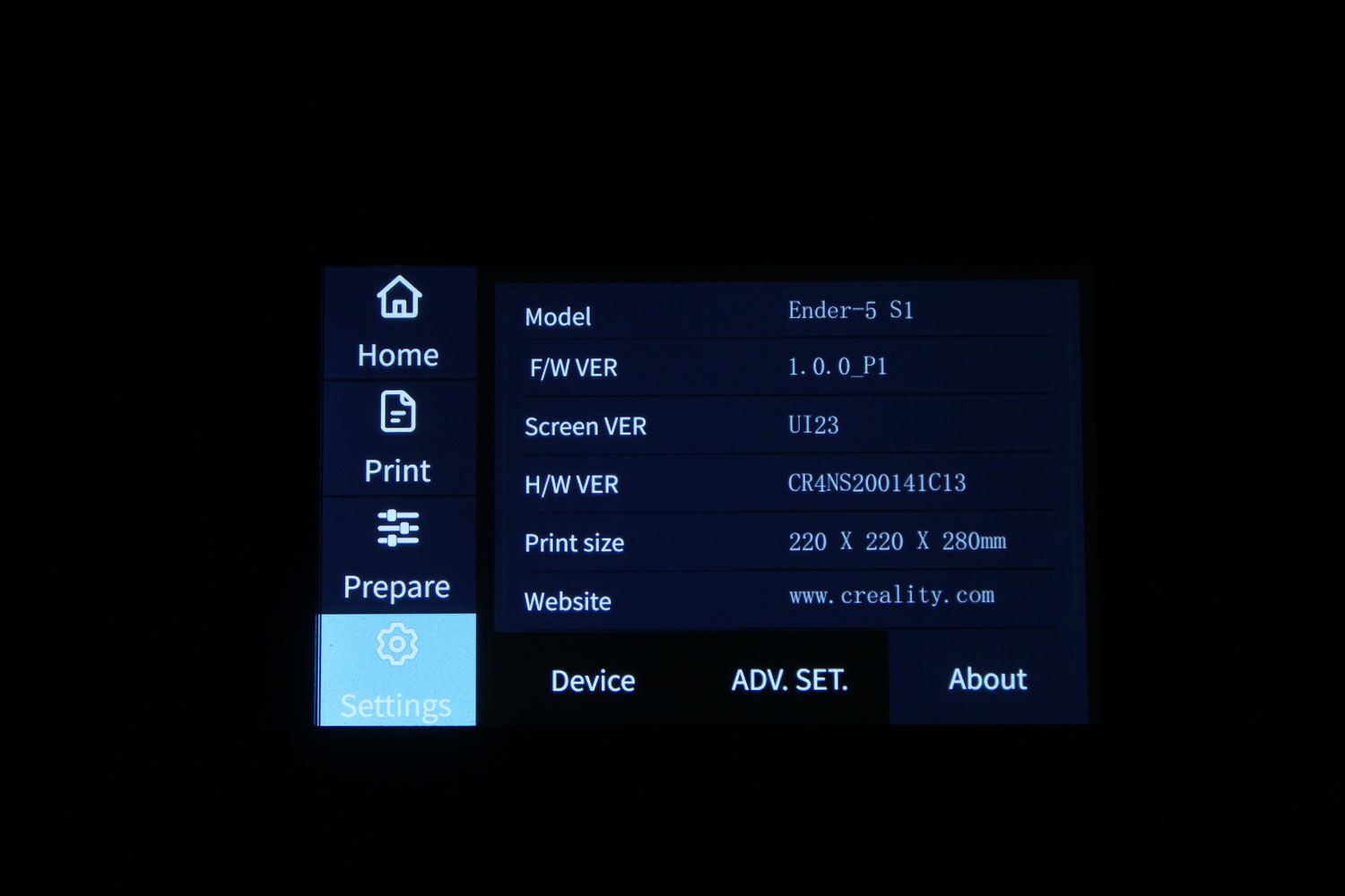 Creality Ender 5 S1 Review Screen Interface8 | Creality Ender-5 S1 Review: Is it a worthy upgrade?