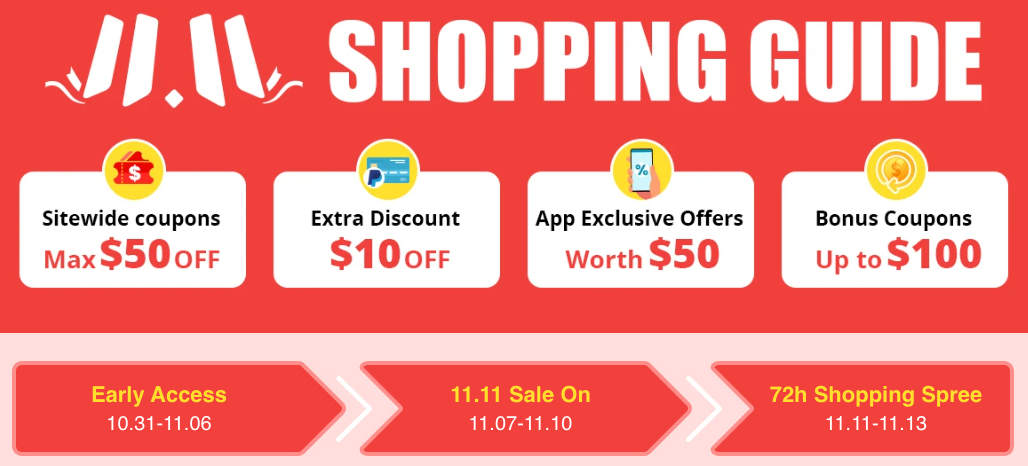 Shopping guide Geekbuying | Geekbuying's 11.11 Single's Day Promotion