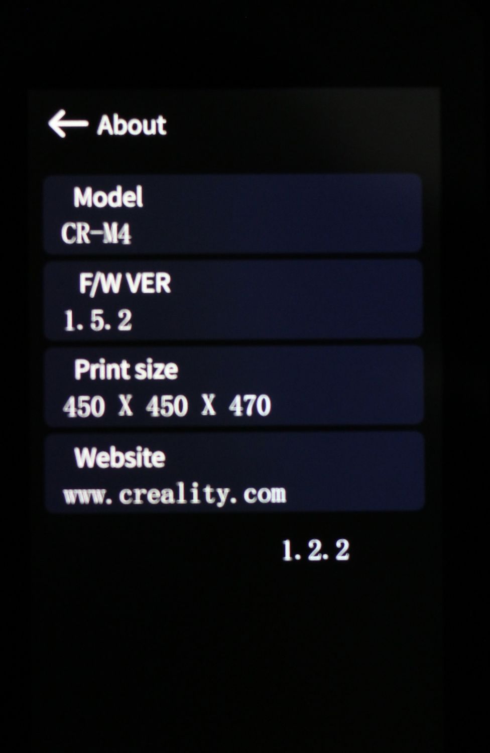 Creality CR M4 Review Screen Interface10 | Creality CR-M4 Review: Large Format 3D Printer