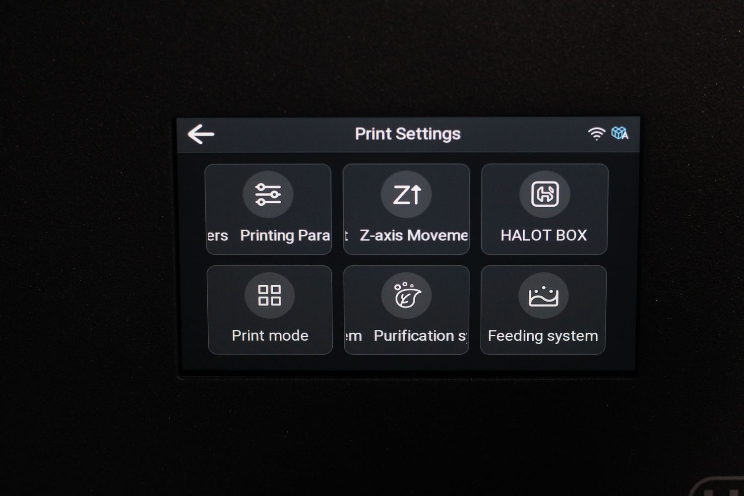 Creality Halot Mage Pro Screen Interface and Menu6 | Creality Halot Mage Pro Review: Great Prints, Bad Software