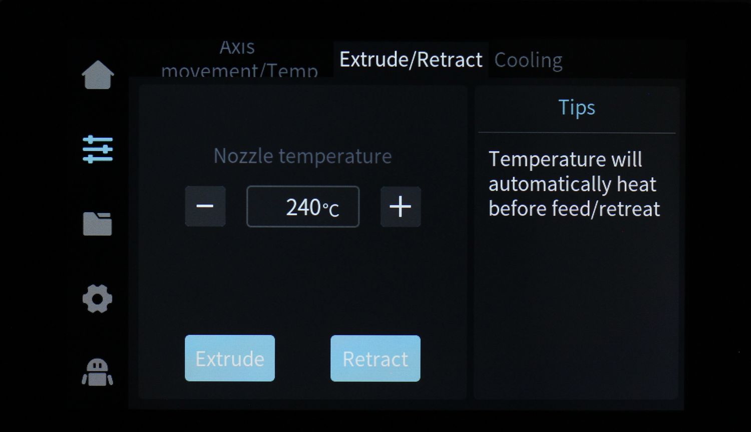 Creality K1 Review Screen Interface and Menu3 | Creality K1 Review: CoreXY for Tinkerers