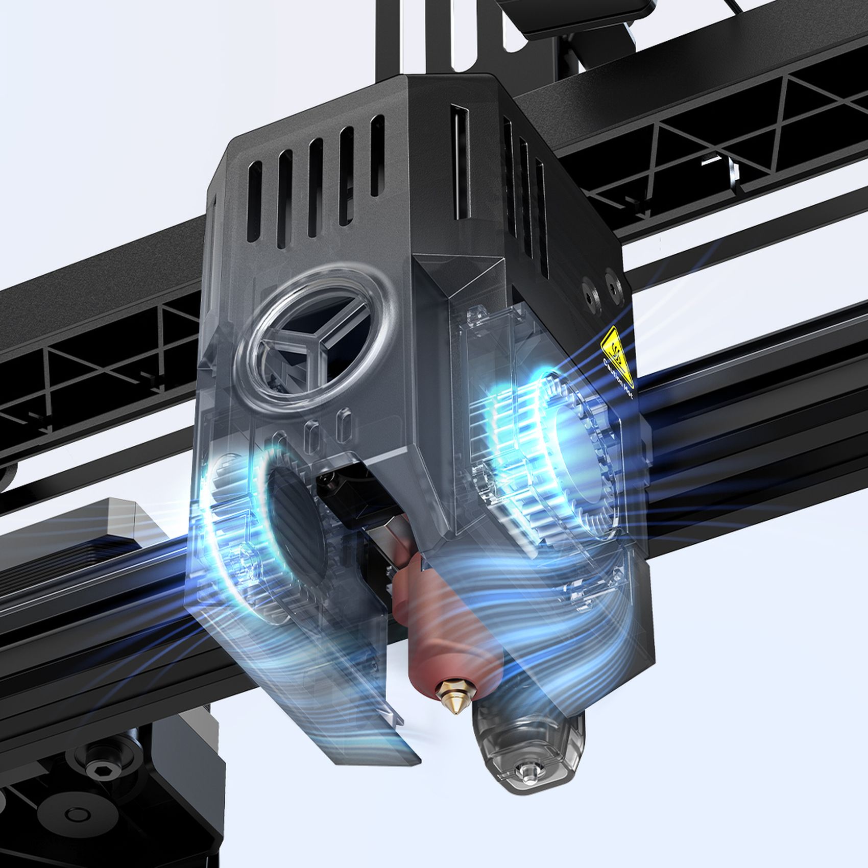 Creality Ender 3 V3 KE print head | Creality Unveils Ender-3 V3 KE: The Smart Entry-Level 3D Printer for Everyone