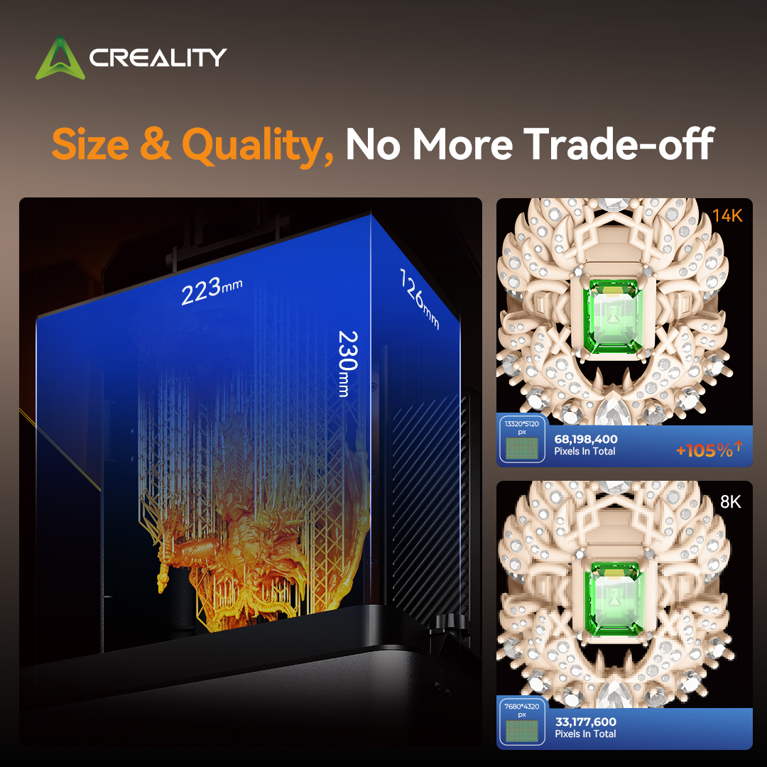 Size and quality | Creality Starts selling the HALOT-MAGE S: Setting New Standards in Precision 3D Printing