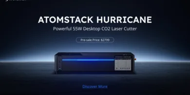 AtomStack Banner codex | AtomStack Hurricane: 55W Desktop CO2 Laser Cutter