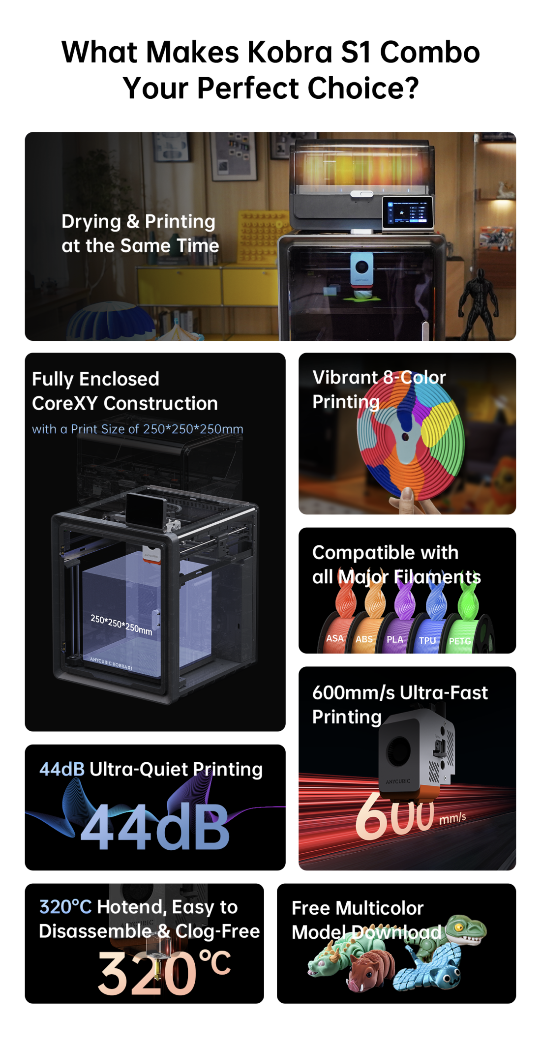 image | Anycubic Unveils the Kobra S1 Combo: The Future of High-Performance 3D Multi-color Printing