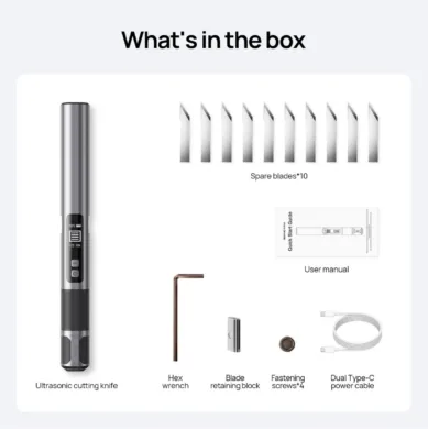 Package Contents | SonicMax Slice 10 Targets Heat Buildup in Cordless Ultrasonic Cutting
