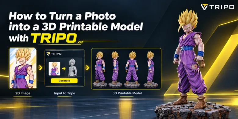 Thumbnail Tripo | How to Turn a Photo into a 3D Printable Model with Tripo